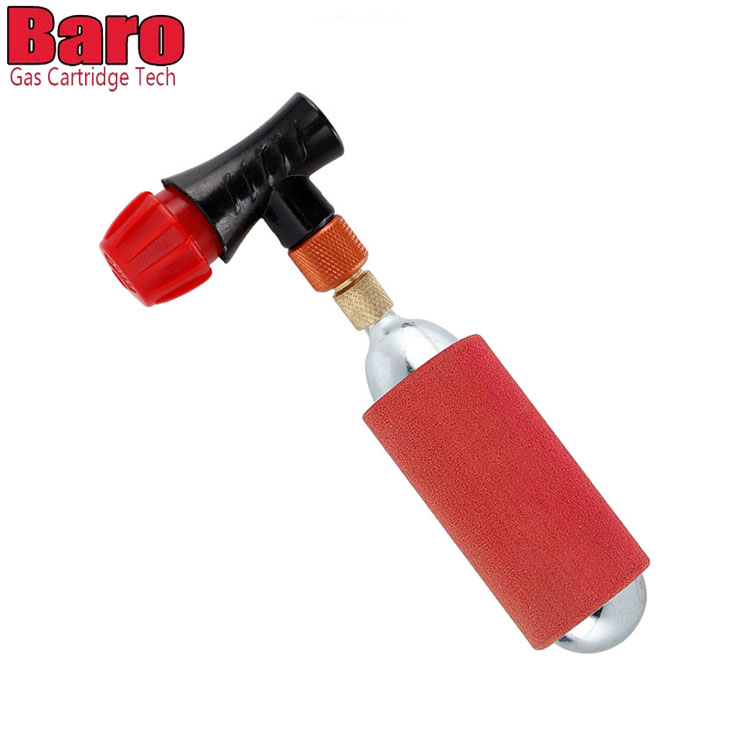 Bärbar CO2-patron Cykelpumpventilhuvud